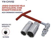 Chave de Vela com Haste Articulavel + Soquetes de 16/21mm - 10115