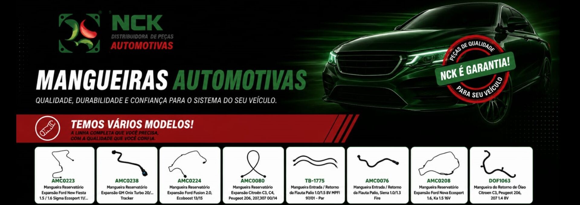 Banner Mangueiras Retorno Radiador
