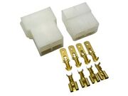 Conector Kit 4 Vias Macho/Fêmea 6,3mm Com Terminais - 4231