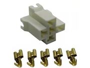 Conector Kit 5 Vias Fêmea Com Terminal 6,3mm - Para Reles