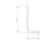 Chave de Roda em L 17mm Sem Espatula - Grande (28cm) - 7635