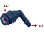 Conector VW, Toyota, Honda 3/8"X3/8" Femea 90°