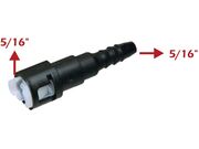 Conector Bartolomeu / Quick Universal Bico 5mm (5/16" X 5/16") Reto - Fino/Fino - QC-001