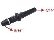 Conexão / Adaptador Reto 5/16" X 5/16" 1 Bico Liso / 1 Bico Corrugado