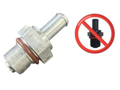 Válvula PCV Anti-Chama HB20, IX35, I30, Creta, Tucson, Santa Fé, Sportage, Cerato, Elantra - Metal