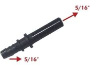 Conexão / Adaptador Reto 5/16" X 5/16" 1 Bico Liso Longo / 1 Bico Corrugado