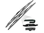 Palheta 20/20" Preta Com Friso Cromado - Par